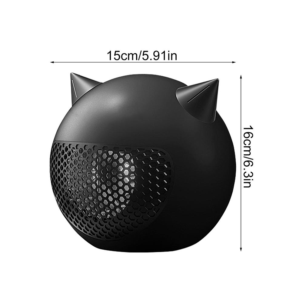 Электрический обогреватель портативный маленький обогреватель портативные электрические обогреватели крошечный милый электрический настольный обогреватель для дома спальни гостиной чёрный