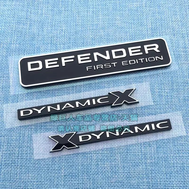 X-DYNAMIC Bar ABS Auto Znak Spona Styl XDYNAMIC Odznak pro Defender 110/90 P300 P400 Mřížka boční dveře Logo nálepka Písmeno