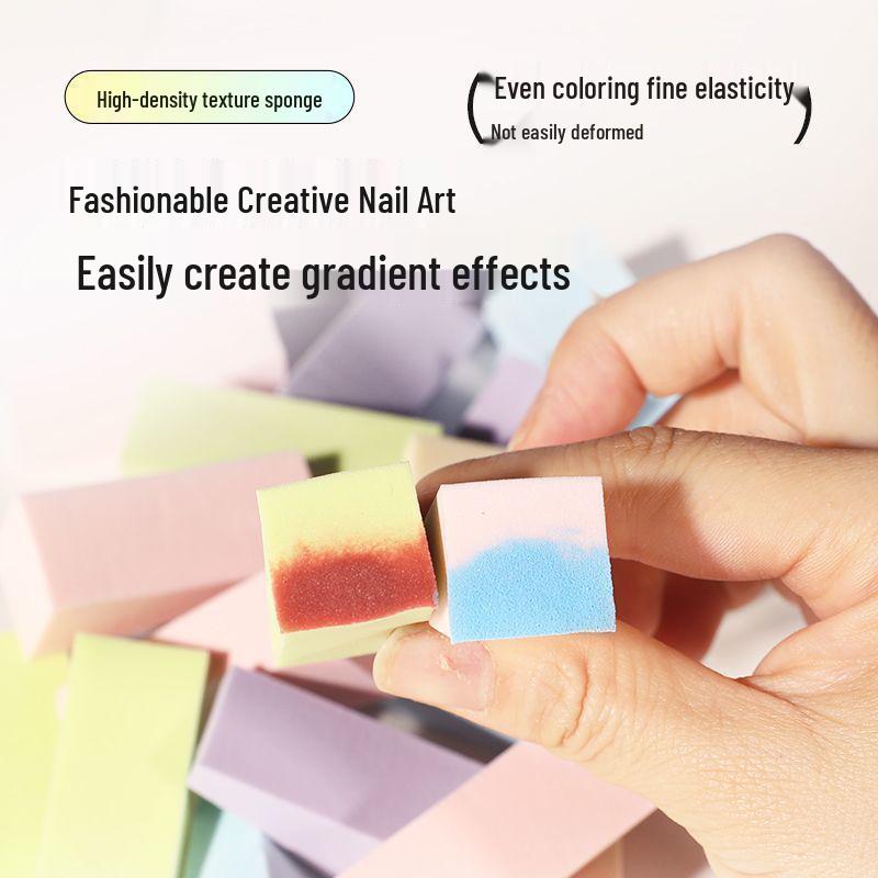 Gradient Nail Art Blending Sponge Block - Triangle Patting Sponge for Nail Salons