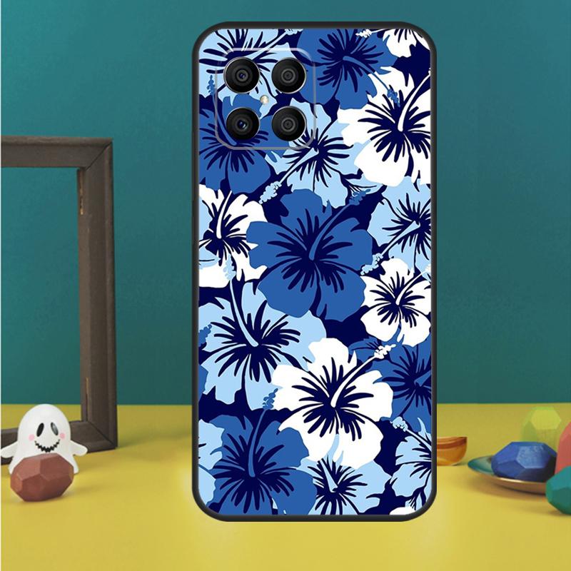 

Hibiscus Retro Hawaiian Flower Case For Honor 200 Pro X9b X9a X8b X8a X8 X9 X9c 50 70 90 Lite Honor Magic 5 6 7 Pro Cover Honor 90