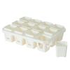 Small Black Square Succulent Seedling Tray - Thickened Plastic Pot Stand & Water Catcher