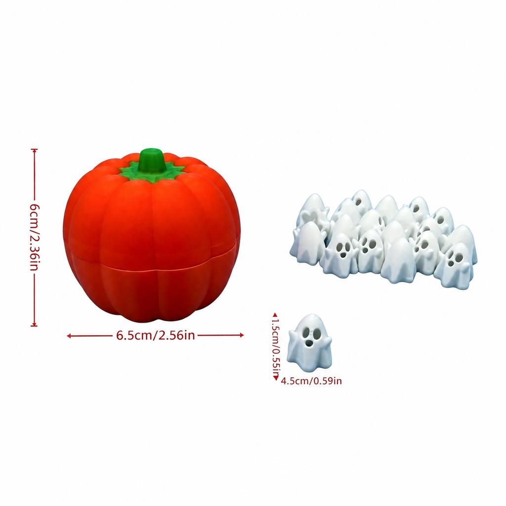 Mini White Ghost Ornaments Delicate Halloween Pumpkin Storage Box Ghost Party Decoration Stable Halloween Table Decoration