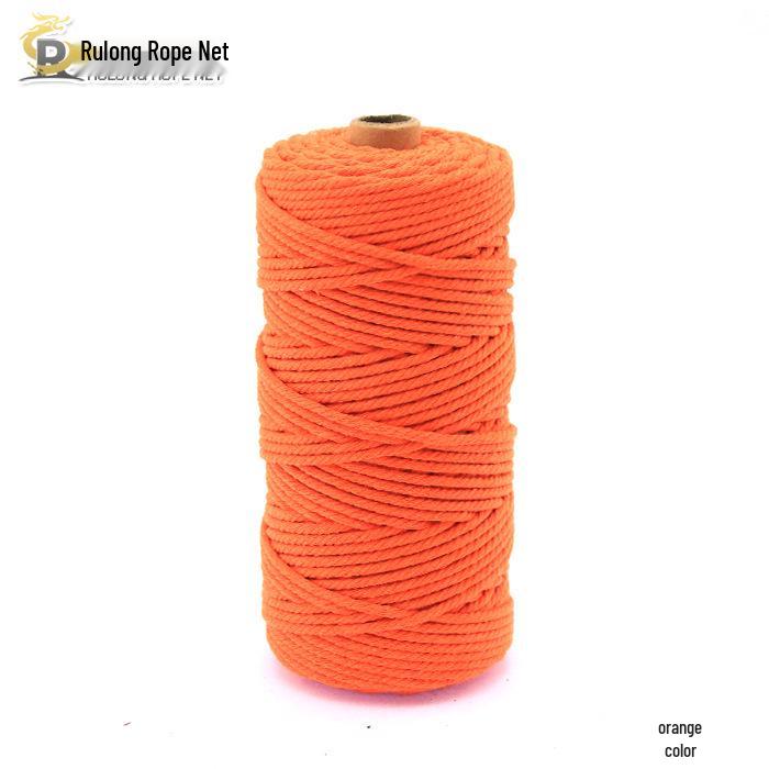 3mm Color Cotton Rope for DIY Handmade Tapestry, Weaving, and Drawstring Projects