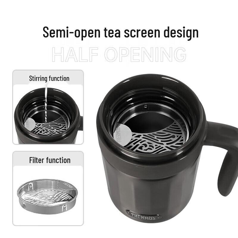 Thermos 600mL Stainless Steel Vacuum Insulated Handle Mug