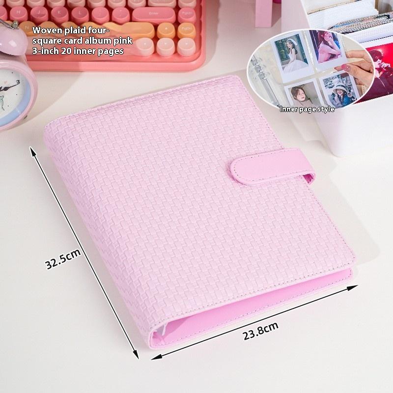 A5 Kpop Idol Photocards Holder PU Photo Album With 20pcs 3inches Sleeves Binder Collect Book For Photographs