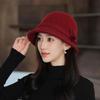 Wool Fedora Hat For Women Autumn Winter Warm Stylish Elegant British Vintage Casual