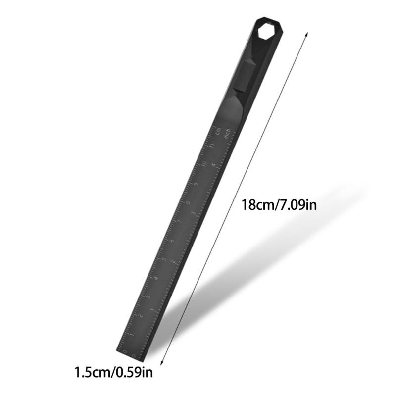 Multifunctional Straight Ruler Tool Suitable for Camping Crafting DIY Projects Accurate Measurements Various Application