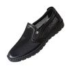 Summer new mesh shoes breathable men's soft leather shoes Doudou casual shoes one-pedal shoes