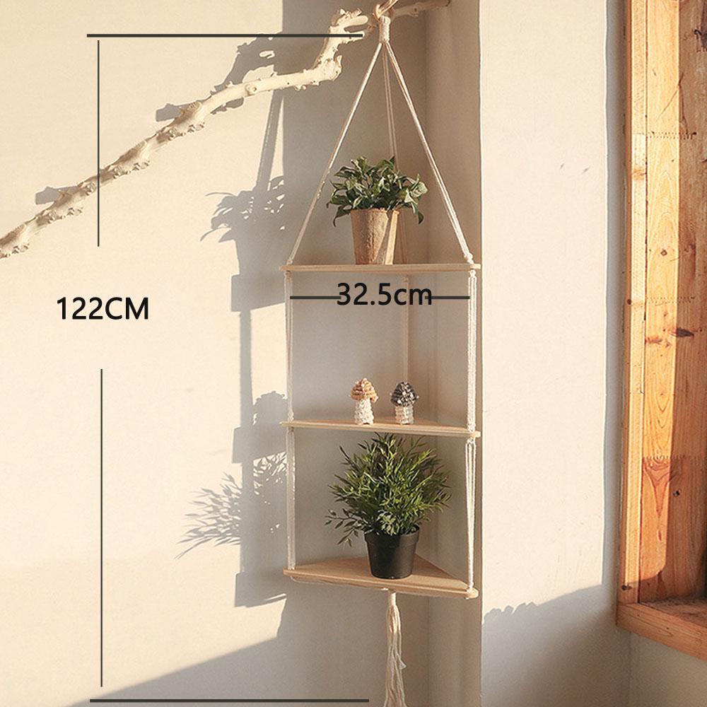 Nook Floating Shelves Wood Home Corner Storage Shelf Living Room Bedroom Wall Hanging Door Decor Triangle Shelf Display Stand