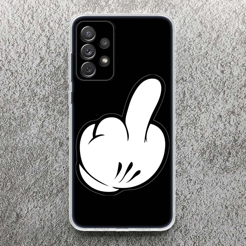 Middle Finger Print Soft Case for Samsung Galaxy A52 A51 A50 A42 A32 A22 A12 Phone Shell A41 A31 A21S 71 A30S A20S A10S A40