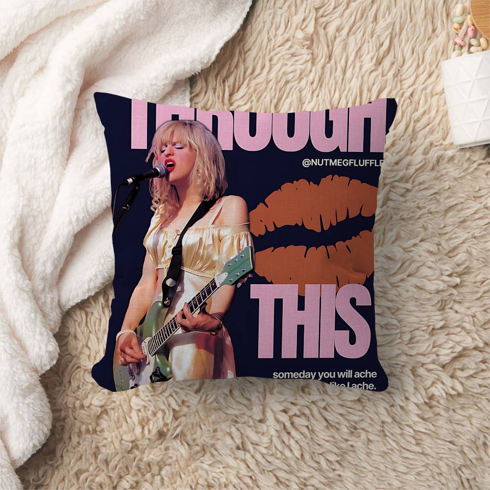 Alternative Rock Band H-Hole Cushion Cover Car Throw Pillow Case For Sofa Car Christmas Gift 40X40Cm 45X45Cm