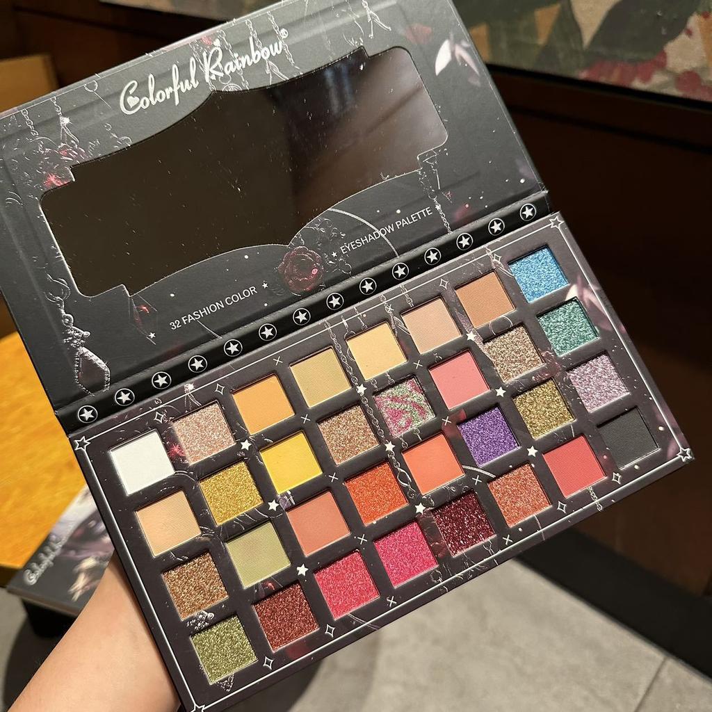 32 Colors Earthy Dark Goth Girl Oil Painting Eye Shadow