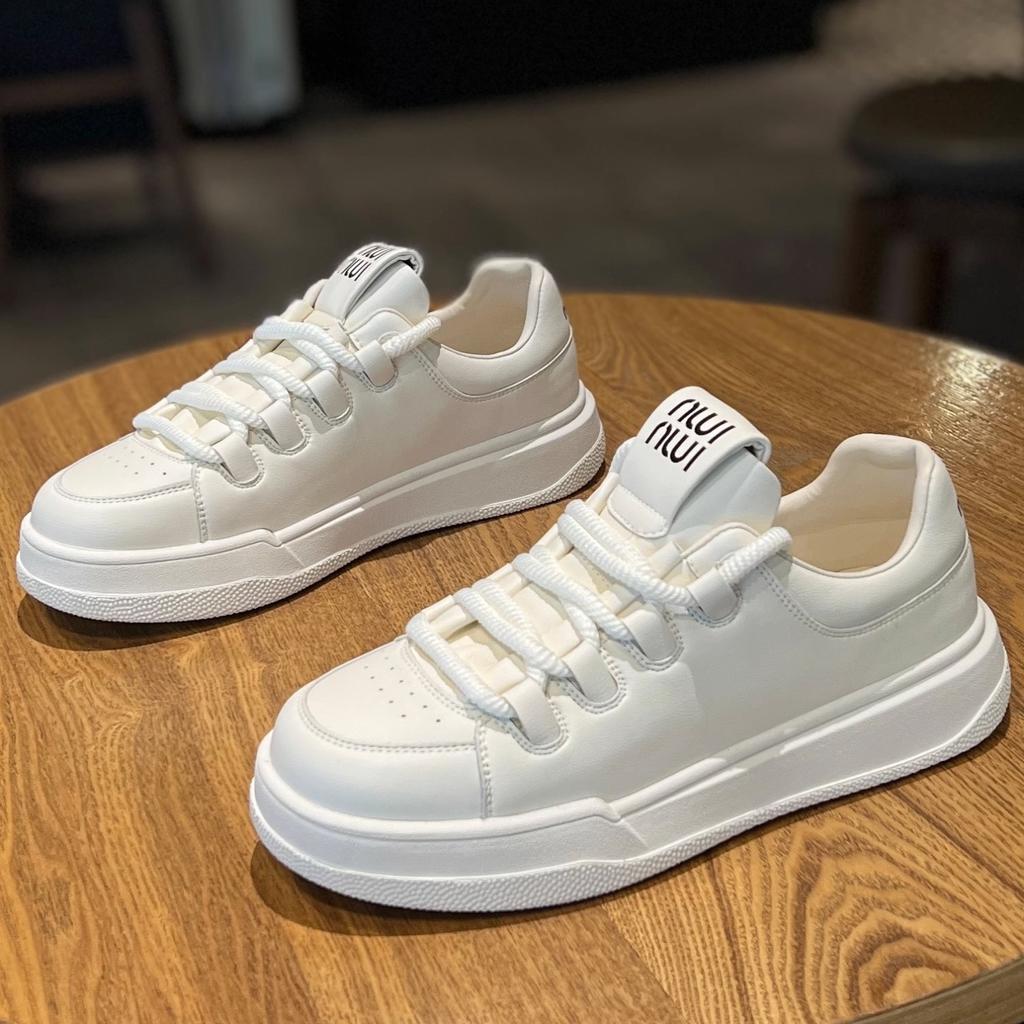 Platform White Shoes Women's Autumn New Flat Portable All-Match Student Casual Sports Skate Shoes