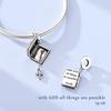 Original 925 Sterling Silver Charm Bead Openable the Holy Bible Pendant Fit Original Bracelet For Women Men DIY Jewelry Gift