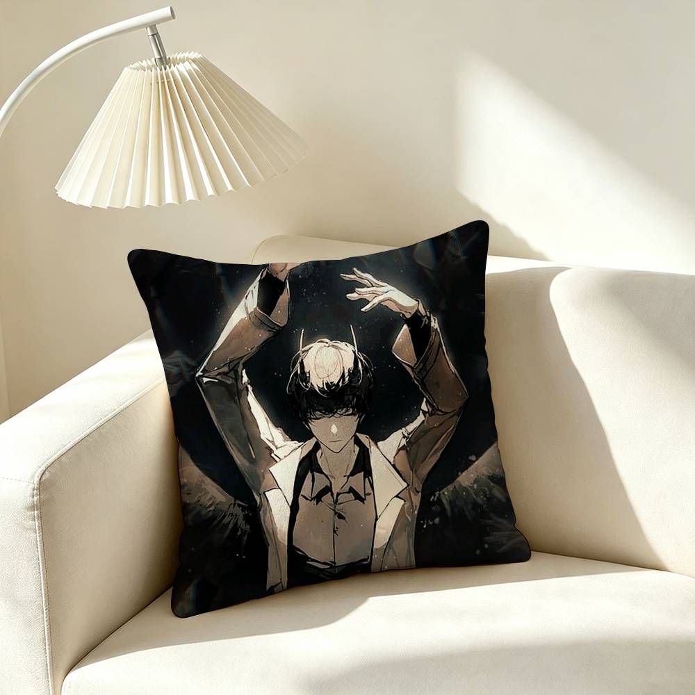 K-Kim Dokja ORV Webtoon Square Double-Sided printed Pillow Case Bedroom Bedside Pillow Sofa Cushion Cover