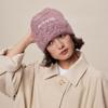 Alphabet wool hat autumn and winter warm foreign style versatile comfortable knitted ear hat men's and women's wool hat cold hat