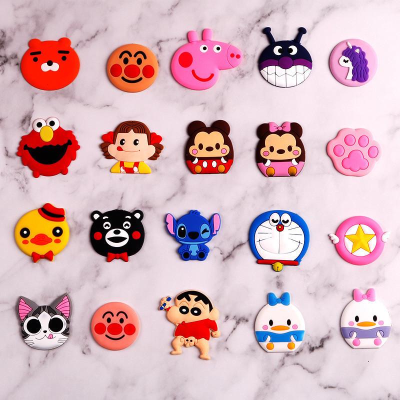 3d Fashion New Silicone Cartoon Cute Telescopic Phone Air Bag Bracket For Iphone