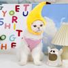 Funny Hat for Cat Cosplay Dress Up Clothes Cute Pet Hat Photo Prop Universal Cat Cap for Halloween Christmas Street Party