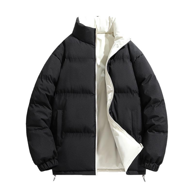 Double-Sided Men's Winter Cotton Padded Jacket - Warm, Loose Fit, Trendy Youth Style for Autumn and Winter