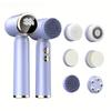 6-in-1 Elektrische Gesichtsreinigungsbürste – Tiefenreinigung der Poren, Peeling & Massage – 6 austauschbare Bürstenköpfe Wasserdichte & wiederaufladbare Reinigungsbürste