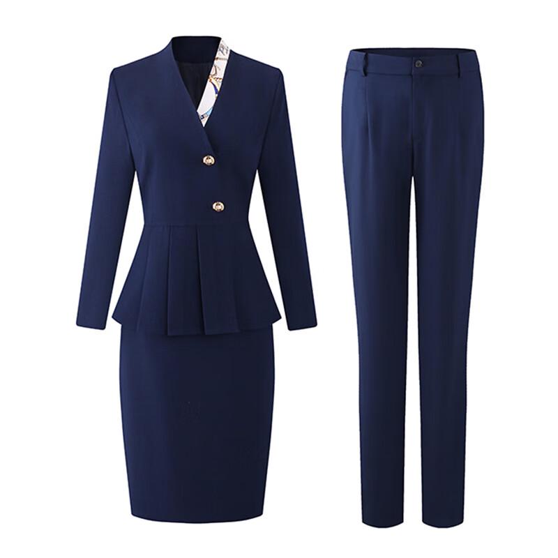 

Женский профессиональный костюм с V-образным вырезом S