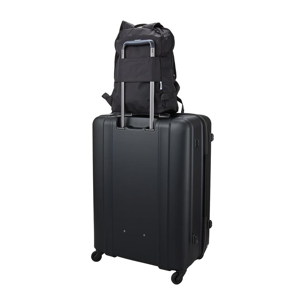 Moomin Faltrucksack mit Aufbewahrungstasche H0130 MC35.Schwarz Mein und Moomin