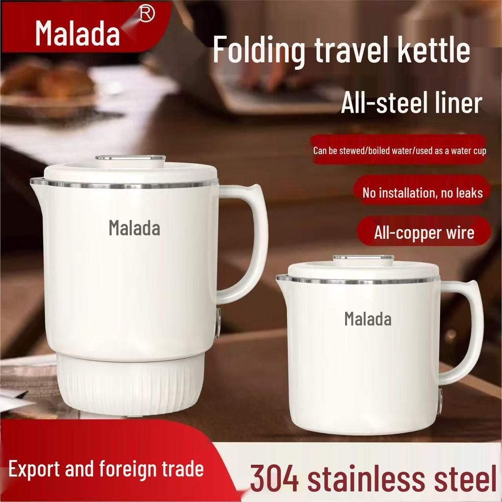 Wanlida Portable Foldable Stainless Steel Electric Travel Kettle 