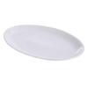 14-inch White Ceramic Oval Fish Plate