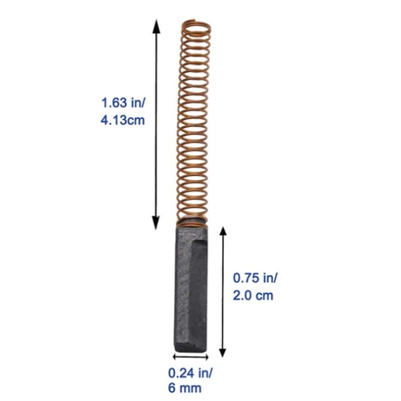 10 Pcs Carbon Brushes Suitable for 5k5sswhk55k Carbon Mixer Motor Brushes
