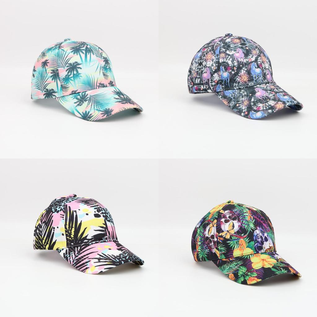 Classic Baseball Cap With Digital Print Sun Hat For Summer Casual Outdoor Wear