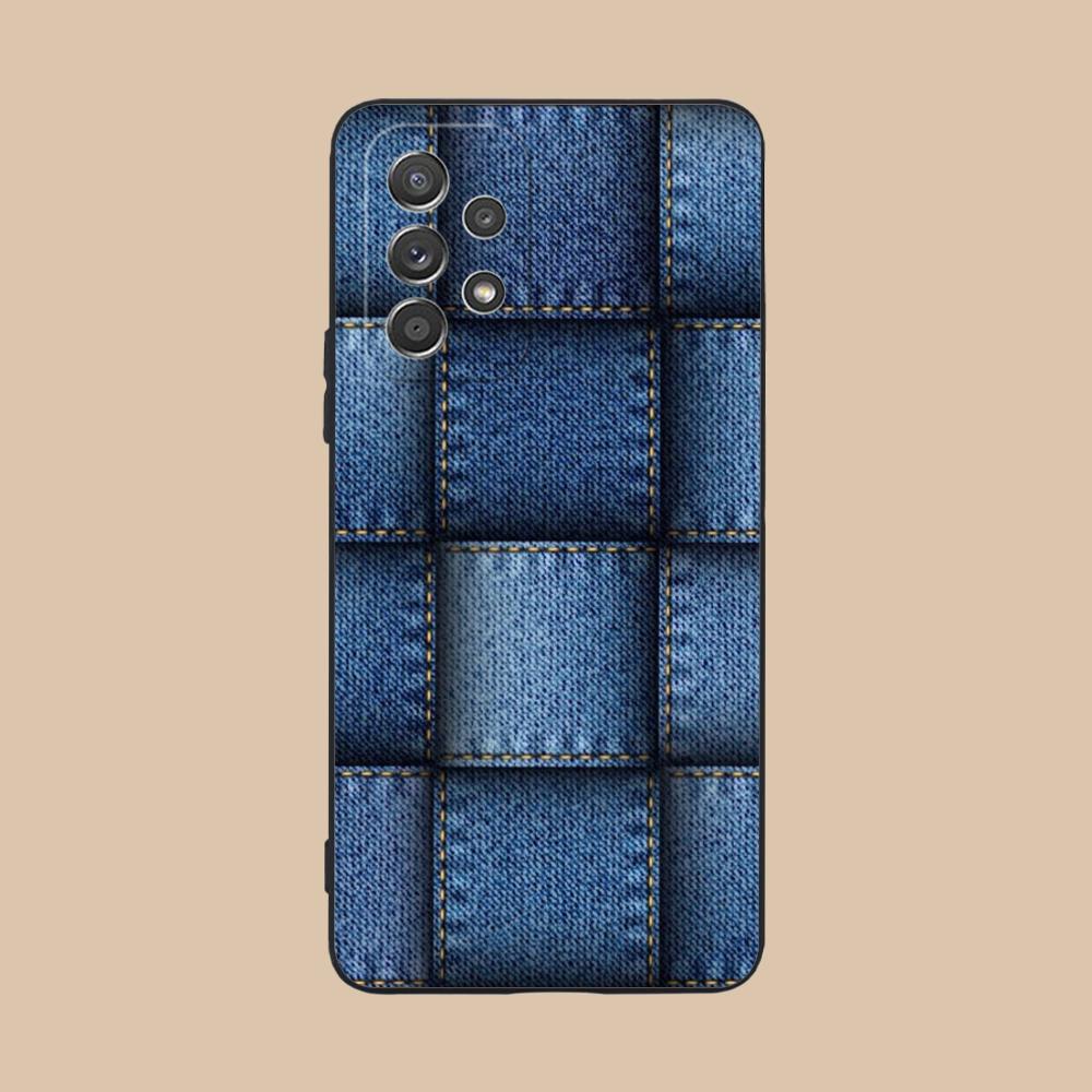 

Jeans Texture Mobile Phone Case for Samsung Galaxy A56 55 54 53 52 51 36 35 34 23 16 15 5G Colorful Cover Luxury Cover Pretty Galaxy A16