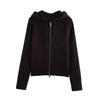 2025 Spring Women's Casual Hooded Knit Sweatshirt Jacket