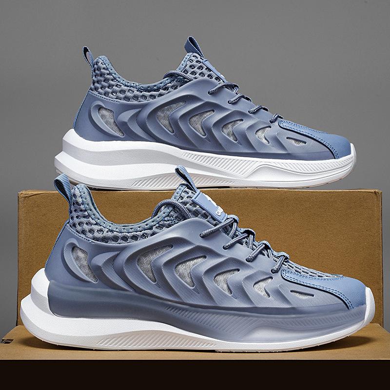 Men's Shoes Spring and Autumn New Fly-woven Breathable Comfortable Soft Sole Versatile Running Sports Shoes Men's Casual Shoes