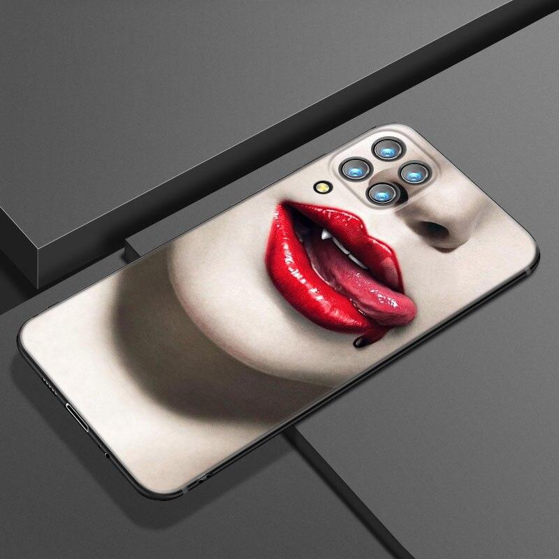 Custodia per telefono Bellezza Labbra Rosse Per Samsung Galaxy A21 A30 A50 A52 S A13 A22 A32 4G A23 A33 A53 A73 5G A12 A31 A51 A70 A71 A72 Cover