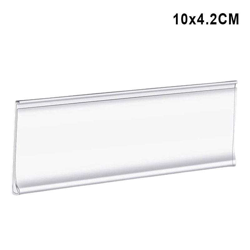 50PCS Self-Adhesive PVC Label Holder Card Slot Supermarket Commodity Identification Empty Transparent Label Price Tag DIY