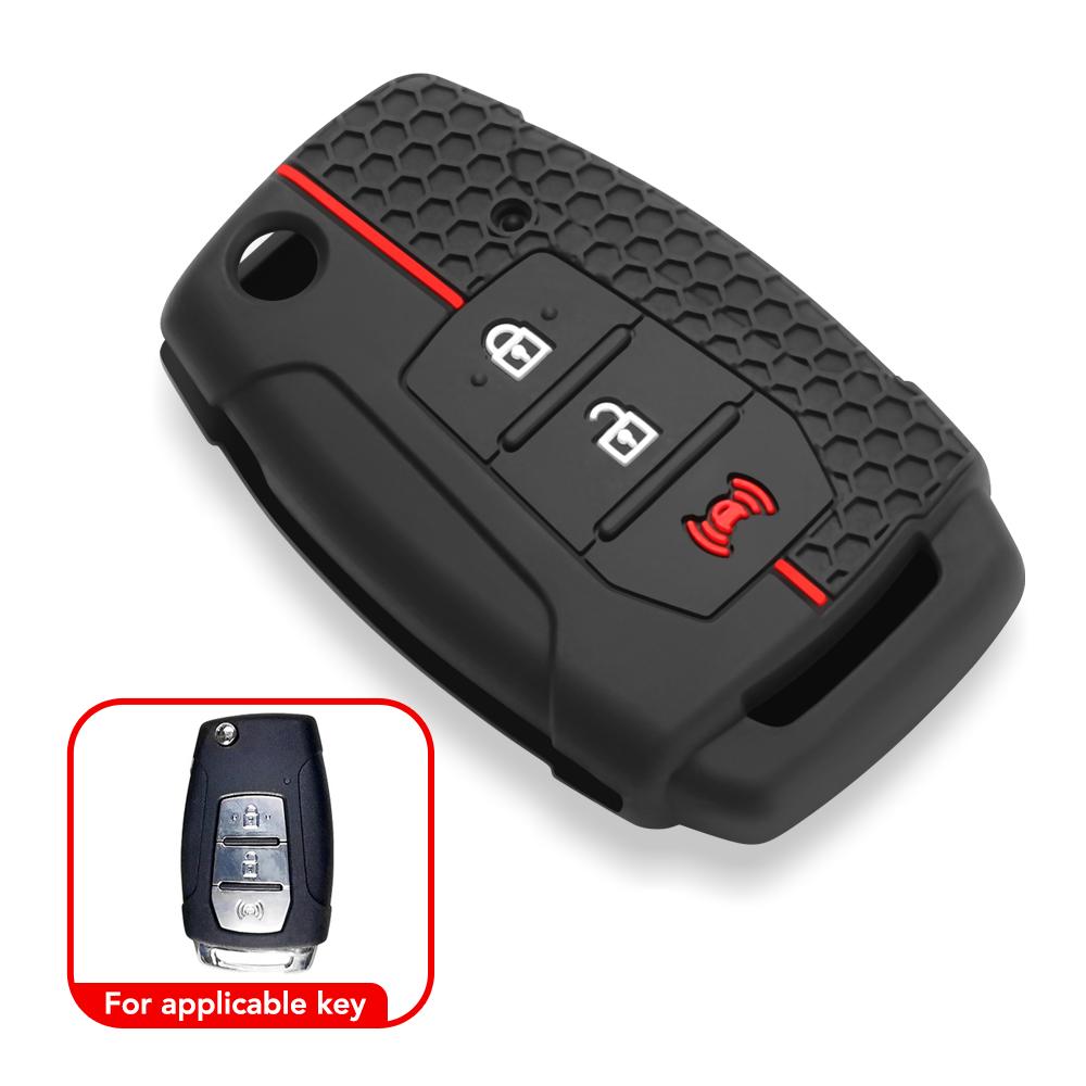 

Для SsangYong Kyron 2 Sanka Actyon Korando Tivoli силиконовый чехол для автомобильного ключа защитный чехол держатель брелока бесключевые аксессуары белый