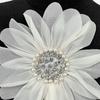 19cm Rhinestones 3D Flower Applique for Handmade Wedding Gown Sewing Flower for Dress Corsage Costume Sewing On Applique