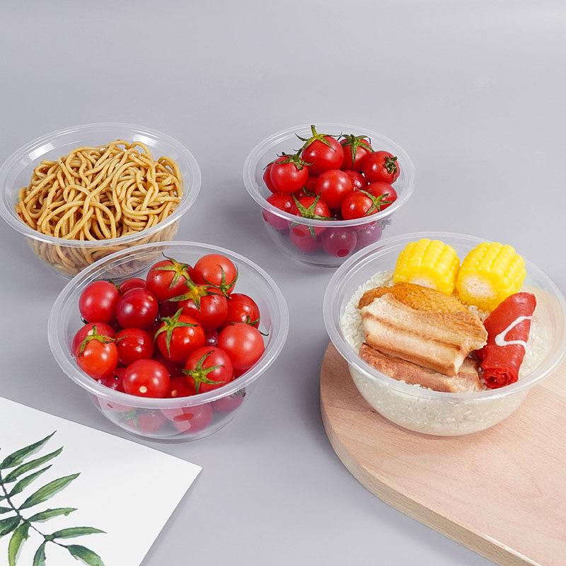 ZISIZ Disposable Round Plastic Bowls