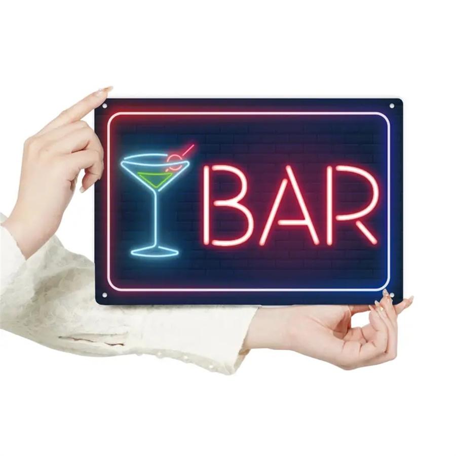 1 Stück Vintage Badezimmer Wanddekoration, Vintage Kunst Blechschild, Familienbar, Bar, Café, Bauernzimmer Metallplakette, klassisches Poster