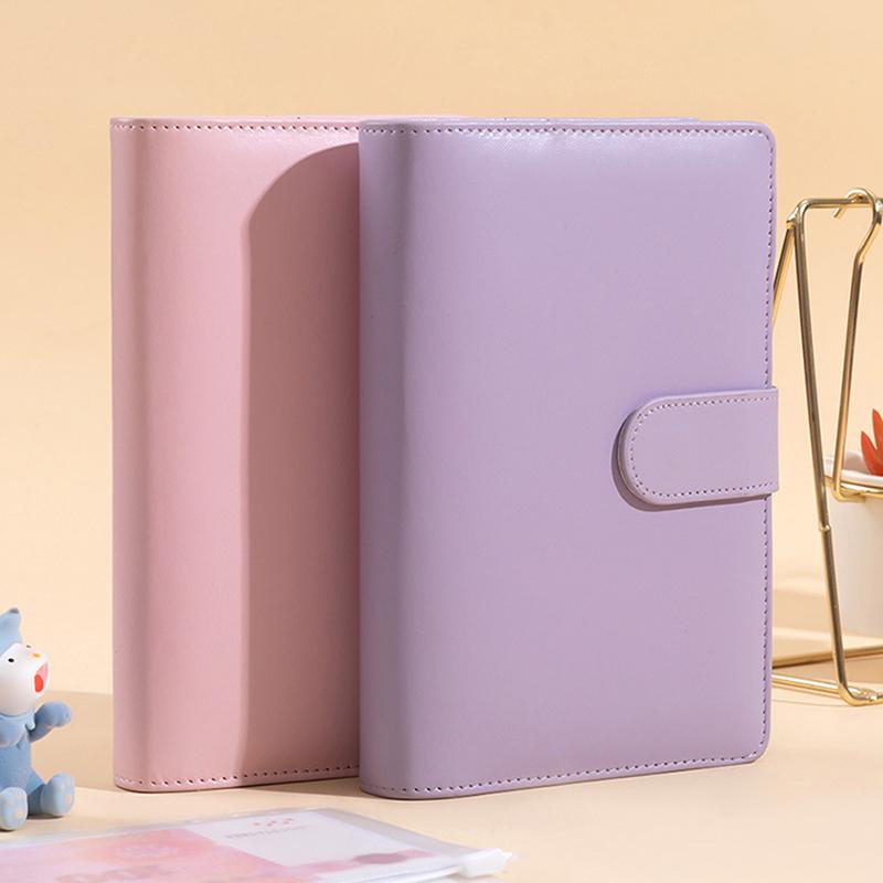 Pu Leather Budget Binder With Cash Envelopes Pockets Zip Small French Budget Pouch Binder For Saving Money A6 Planner Organizer