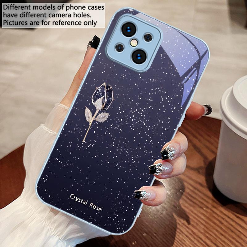 Gradientowy Fioletowy Zapachowy Dla Oppo Find X5 X8 Pro X3 Lite A72 58 73 54S F11 79 Reno 6 4Z 5G Nord N200 Szkło Hartowane Etui na Telefon