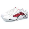 Li Ning Paris Fashion Week Series Synthetic Leather Classic Durable Lightweight Low-Top Skate Shoes Men Sneakers White Red AECR037-3