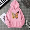 Winter Women's Hoodie Solid Color Print Unisex Style Double Pockets Sweatshirts Outerwear Plus-Size Women's Clothing