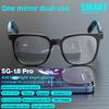 SG-18 PRO Smart Wireless Audio Glasses, Bluetooth 5.4 Anti Blue Light Eyewear with HIFI Sound & Touch Control