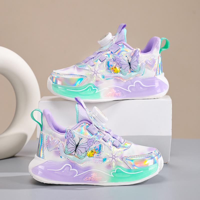 Girls shoes 3-16 years old children's sports shoes 2025 spring and autumn new breathable mesh girl dad shoes