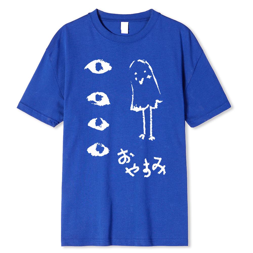 Oyasumi PunPun Modal Print T-Shirts Funny Anime Streetwear Camisetas Men Women Short-sleev Fashion T Shirt