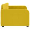 Daybed Yellow 80x200 Cm Velvet