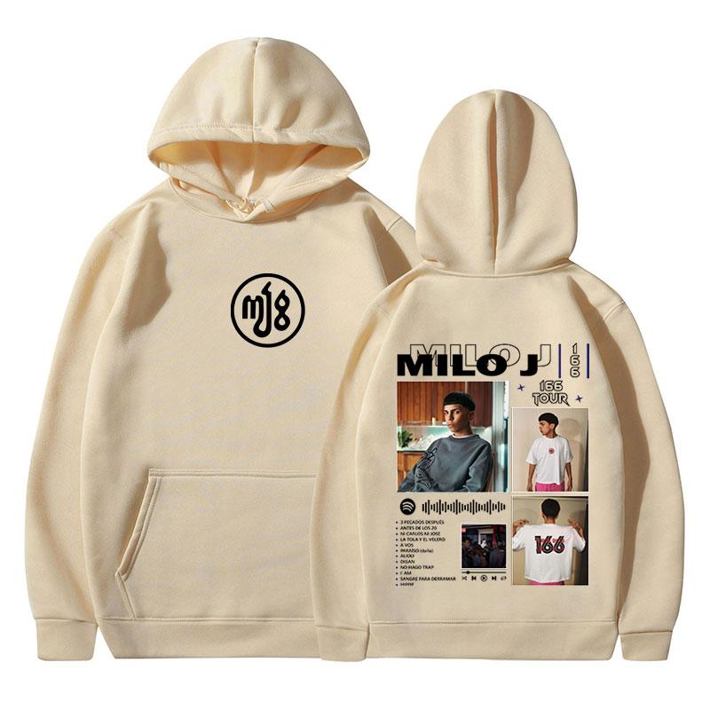 Rapper Milo J 166 Album Tour Merch Hoodies Men Women Clothing Hooded Sweatshirts Harajuku Hip Hop Oversized Pullovers Streetwear