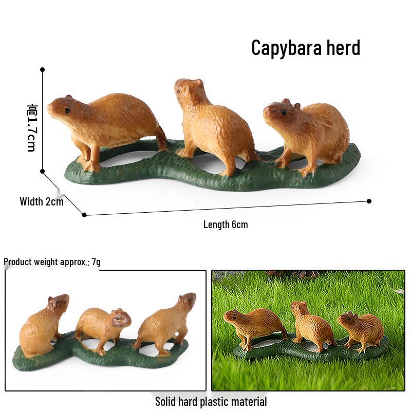 Animal Simulation Toys: Capybara, Beaver, Pangolin, Armadillo, Badger, Anteater, Otter, Aardvark, Skunk, Tapir