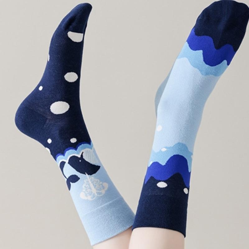 Novelties Funny Sock Cotton Boot Socks Fashion Ankle Socks Winter Warm Crew Socks Dress Socks for Women Girls Gifts